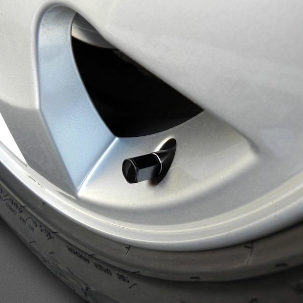 Dodge Black SRT-logotyp däckstamventilkåpor