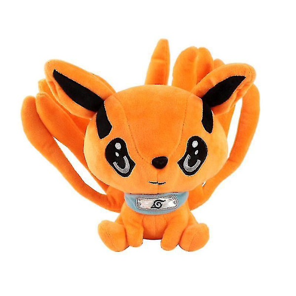 25 cm Naruto Nine Tailed Fox Kurama Plyschleksak Doll Kudde Present null none