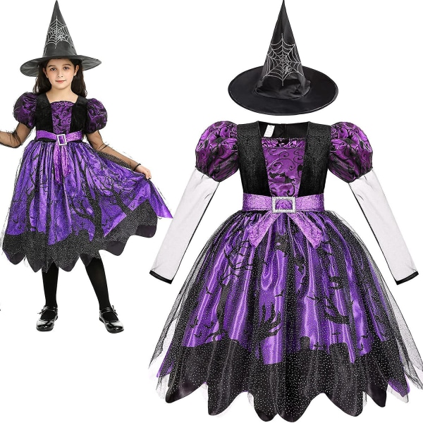 2023 Flickor Onsdags Cosplay Klänning Barn Prinsessan Klä Upp Vampirina Halloween Dräkt Barn Karneval Fest Förklädnad 9-10T Vampirina 14