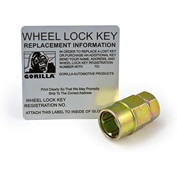 Gorilla Automotive 61631 Acorn Gorilla Guard Locks (12 mm x 1,50 trådstorlek) - paket med 4 12-mm X 1.50