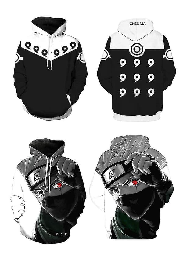 Huvtröja för män och kvinnor Naruto Pullover Jacka Animation Sweater WY01-11344 M