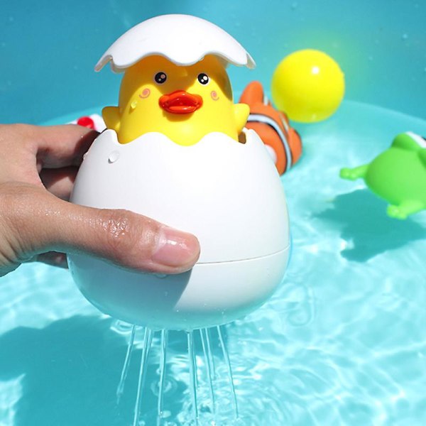 Baby Barn Söt Anka Pingvin Ägg Vattenspray Sprinkler Badrumsstänk Dusch Simvatten Vattenleksaker För barn Present C Duckling