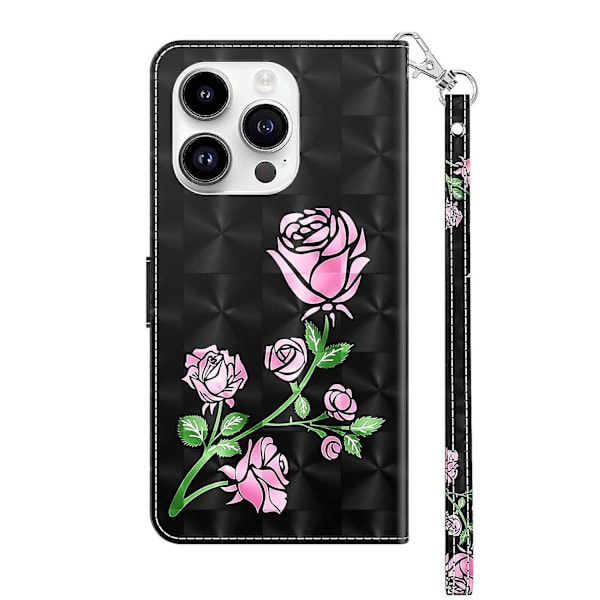 3D målat case för iPhone 15 Pro Pink none