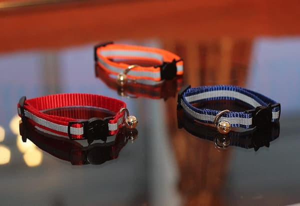 Reflekterande katthalsband Bell Säker nylon Pet Collar Breakaway null none