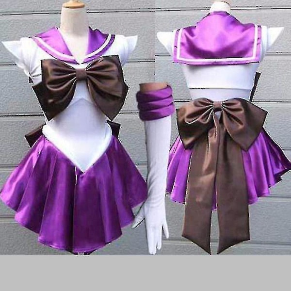 Toppkvalitet Japan Sailor Moon Cosplay Kostym Månklänning för vuxna Fancy Halloween Fancy Sexig Carnival Costume Klänning purple L-Women Costume