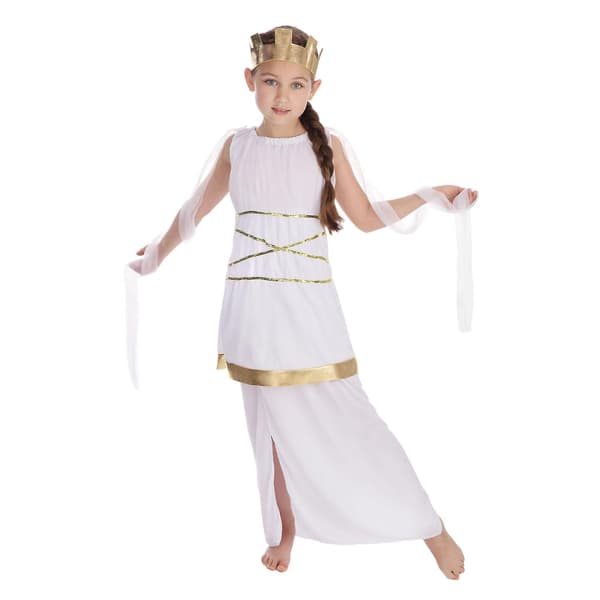 Bristol Novelty Barnkostym för flickor/barn White/Gold L