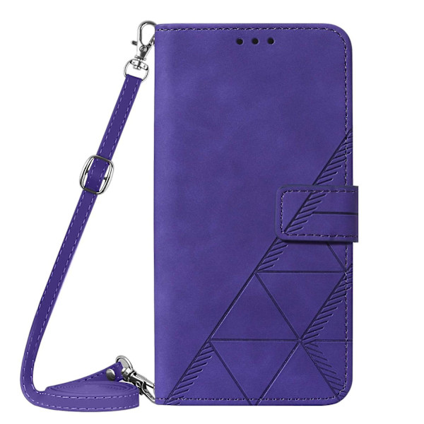 PU phone case för iPhone 15 Plus Purple