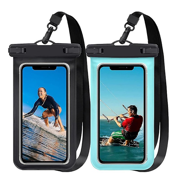 Vattentät telefonväska, vattentätt phone case för simning Torrväska under vattnet med snöre för snorkling Båtliv Fiske Regnande för Iphone null none