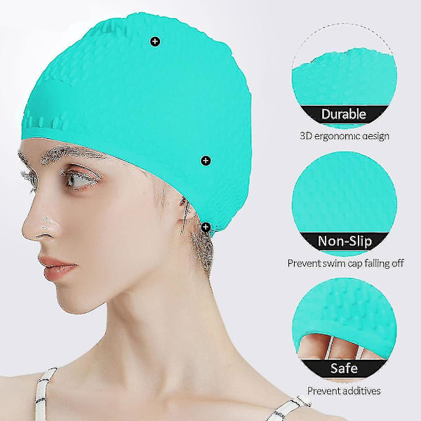Cap Silikonelastisk cap för män och kvinnor R blue