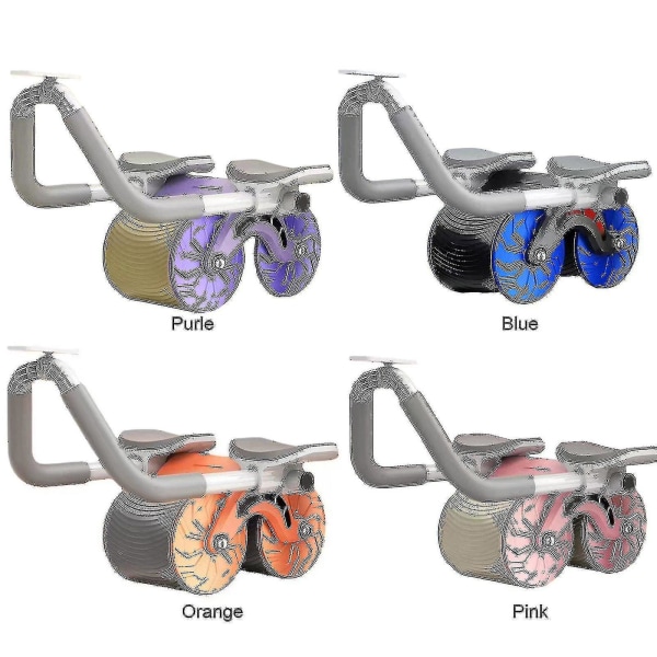 Abdominal Roller Automatisk Rebound Träning Magmuskel Artefakt Träning Fitness Hushåll orange