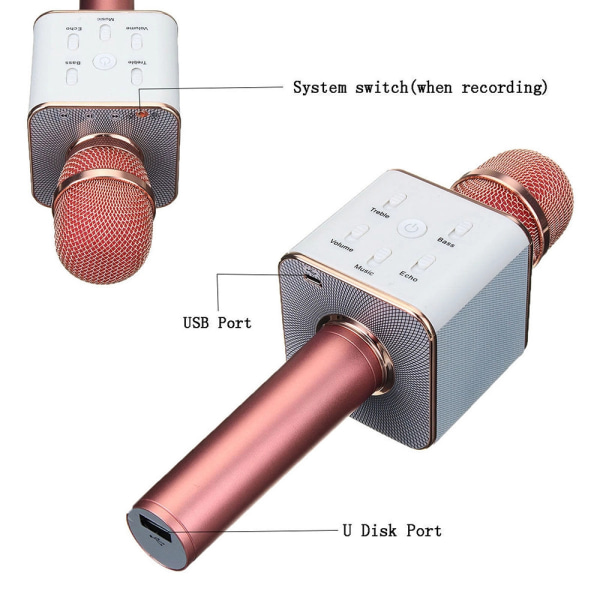 Q7 trådlös bluetooth audio integrerad mikrofon