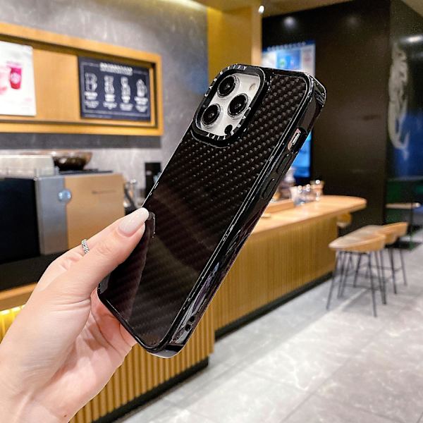 Phone case i kolfiber för iPhone 15 Plus null none