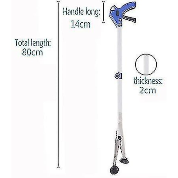 Teleskopisk hopfällbar gripklämma, aluminiumklämma för sophämtning Stor null none
