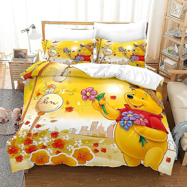 Winnie The Pooh Tredelad sängkläder D 220*240cm three-piece set