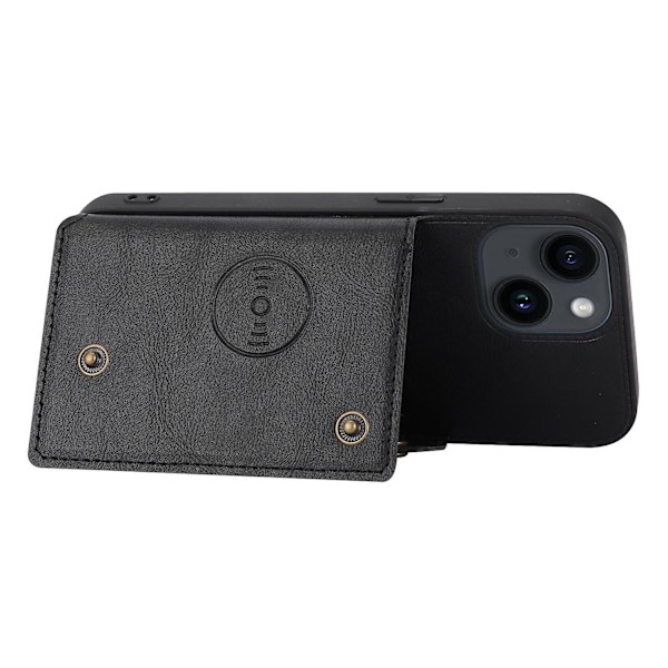 Phone case med dubbelt spänne för iPhone 15 Plus Black