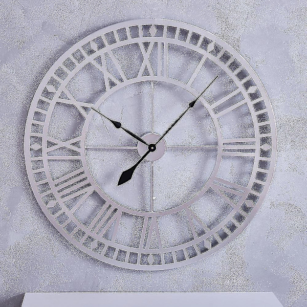 80 cm romerska siffror metall C Silver
