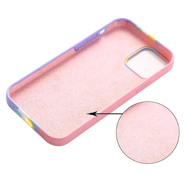Rainbow Liquid Case för iPhone 15 Pink