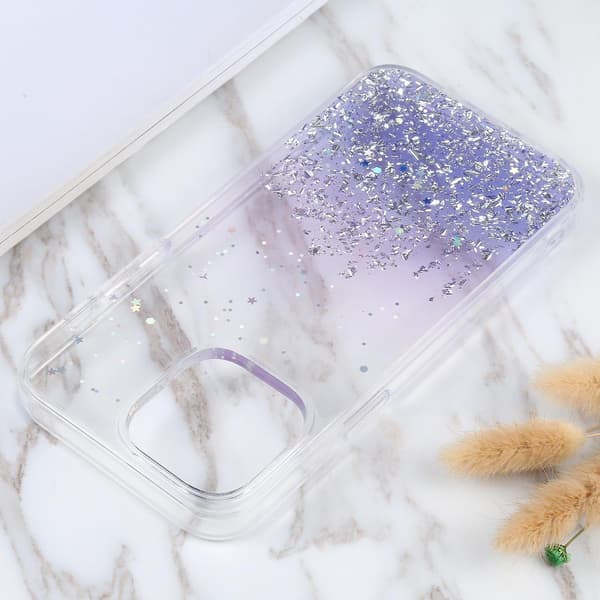 TPU+PC phone case för iPhone 15 Pro Purple