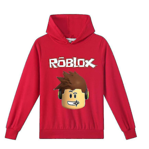 Roblox medelålders pojkar och flickor och hösttröja-1 A Red 160cm