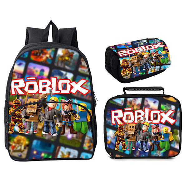 Roblox 3-delad Roblox 16" rund väska Style 10