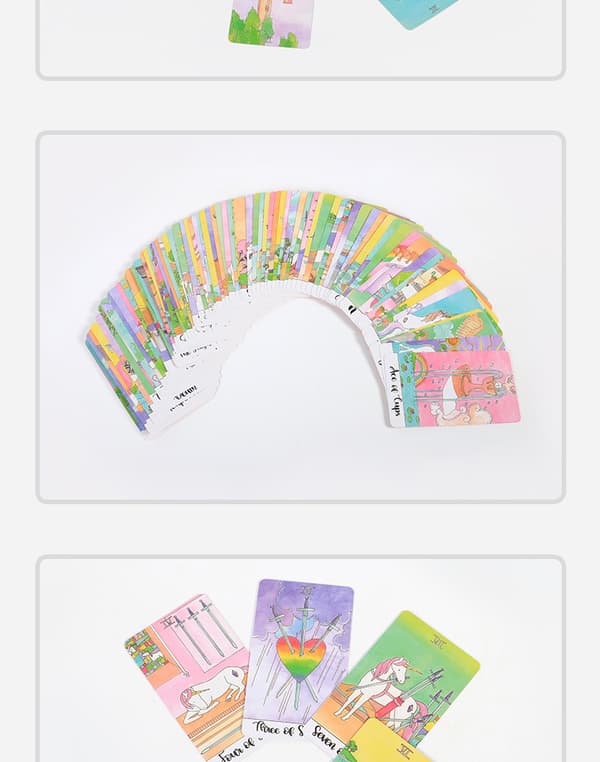 Crystal Unicorn Oracle Tarot Card
