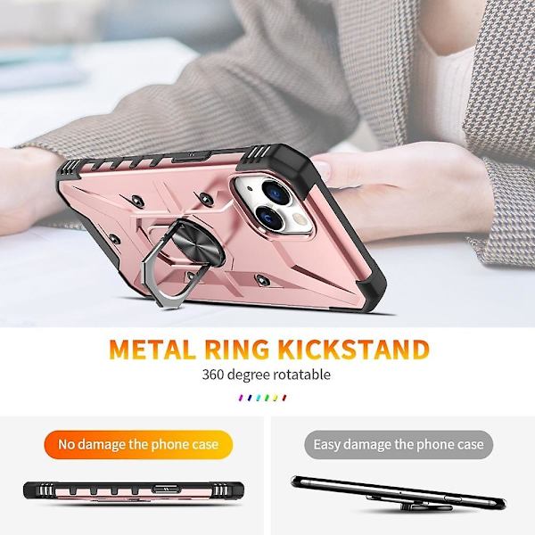 För iPhone 15 Plus Ring Hållare Phone case Multicolor