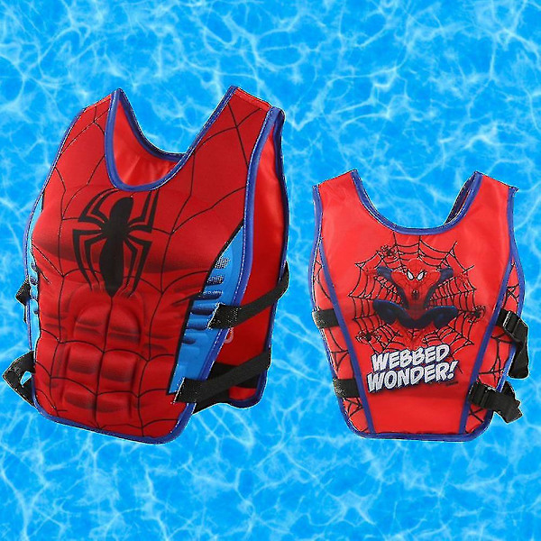 Superhjälte Flytvästar För Barn Simning Flytväst Flythjälp Säkerhet Spider-Man M