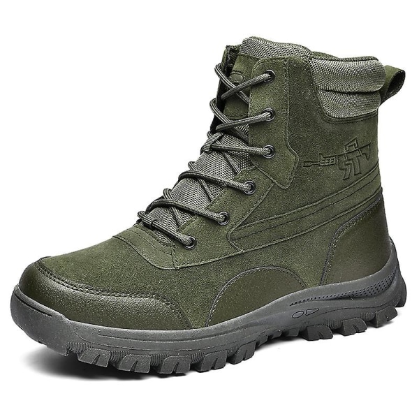 Herr Military Boot Combat Herr Stövlar Tacticalhane Shoes Work Safety Shoes Yj701 Green 42