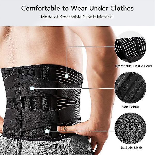Medicinsk rygg Svankstöd Bälte Midja Ortopedisk Stålställning Män Kvinnor Korsett Rygg Dekompression Waist trainer Smärtlindring S