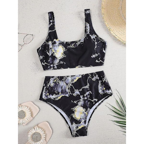 Ny Bikini Sexig Dambaddräkt Hög midja Baddräkt Dambaddräkt Strandkläder 6341 NO 4 M