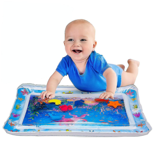 Vattenmatta Uppblåsbar lekmatta Perfekta sensoriska leksaker för baby- null none
