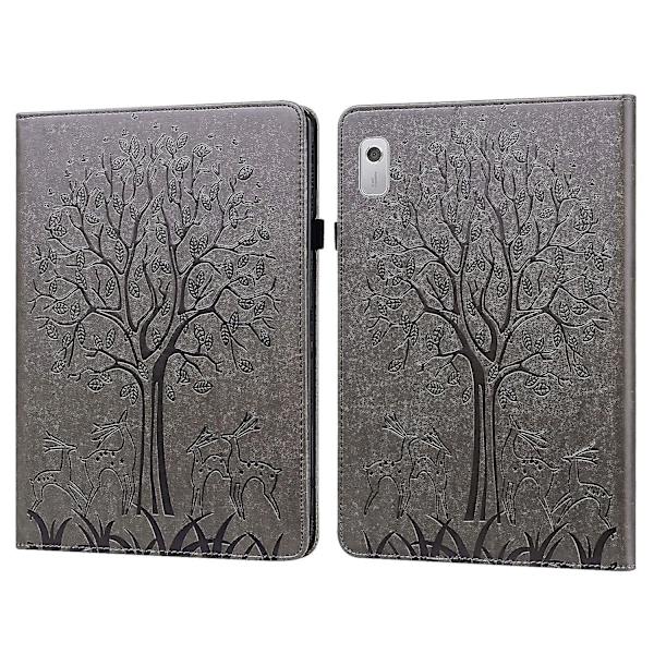 Mönstrat case för Lenovo Tab M9 Grey