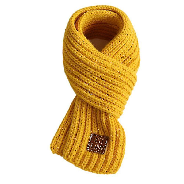 Småbarn Barn Halsduk Pojkar Flickor Vinterstickade Varma Halsdukar Hals Warmer_mi grey
