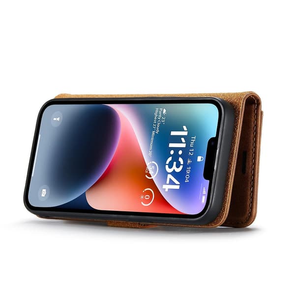 Crazy Horse Case för iPhone 15 Brown