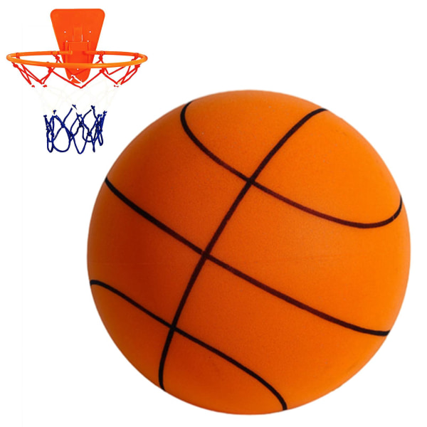 Indoor Handleshh Silents Basketball No Inflation Indoor Training Basketball for Home Orange 24cm