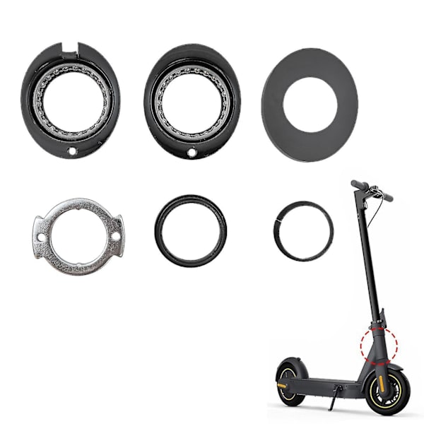 Framgaffelrörlagerskål Roterande styrringsats för Xiaomi Mijia M365/m365 Pro Scooter Bea null none
