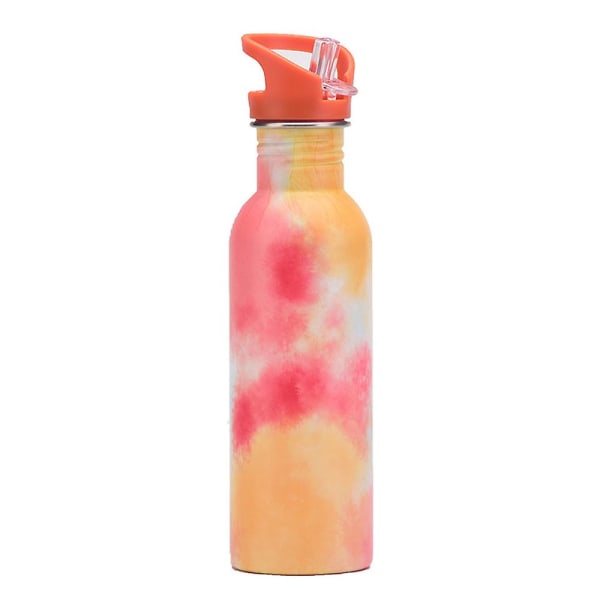 750ml Enkelsidig Rostfritt Stål Mugg Med Sugrör, Utomhus Sport Vattenflaska, Bärbar Vattenkopp style3