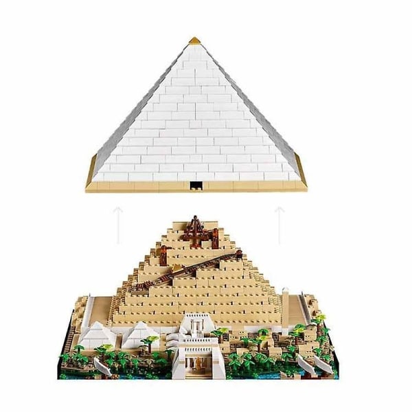 Great Pyramid of Giza 21058 set - Autentisk arkitekturmodell i europeisk stil för stadsentusiaster - Begränsat lager Block none
