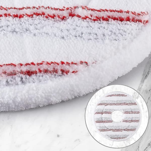 3st mopppåfyllning för Vileda Spin And Clean Mopp, Byte av spinnmopphuvud, tvättbart återanvändbart mikrofibermopphuvud red