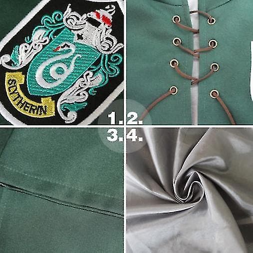 Magic Academy Quidditch Robe Kostym Kappa Klänning Kappa Magic Robe green 2XL