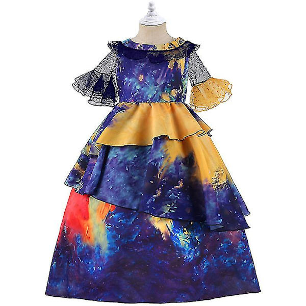 Encanto Klänning Cosplay Cosplay Kostym Halloween Color 4 110cm