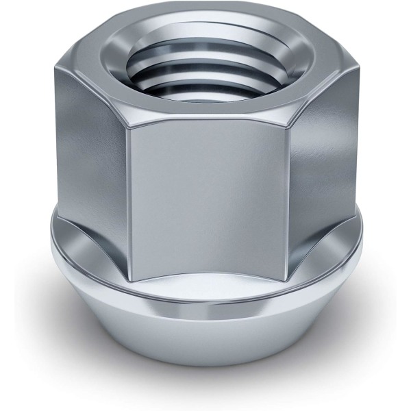 White Knight Wheel Lug Nuts - 1304-1S-20AM, 20 Pack, 1/2 20 Lug Nuts Open-end Bulge Acorn Chrome Lug Nuts, stål, elegant kromfinish, Eas