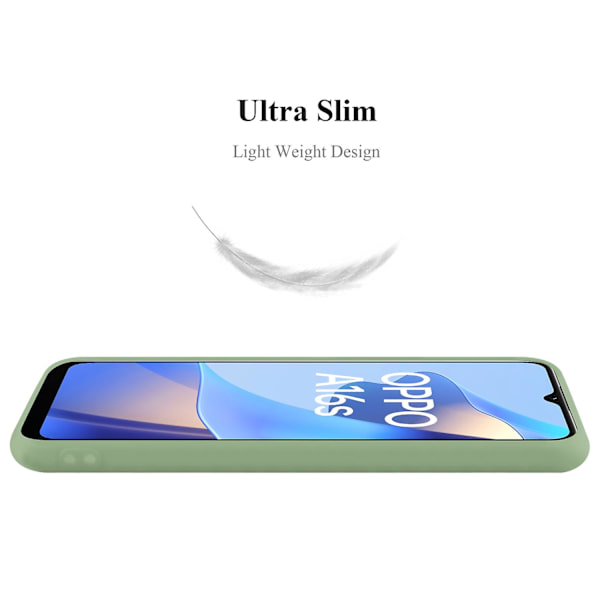 Oppo A16s / A54s Hülle Handy Cover TPU- case - matta färger CANDY PASTEL GREEN A16s / A54s