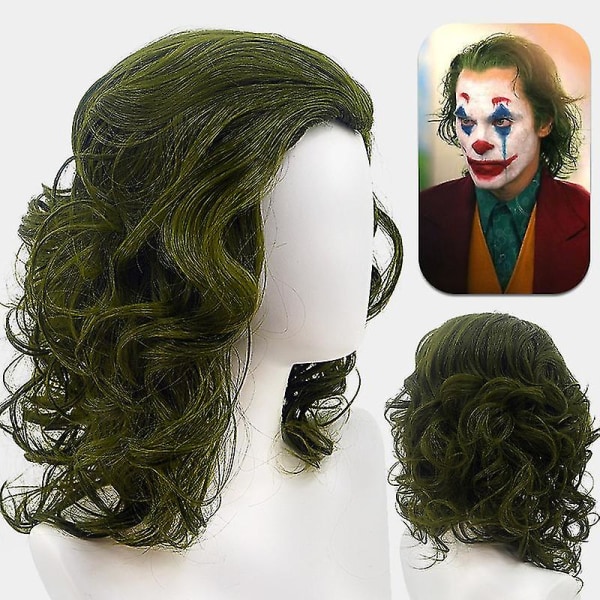 Movie Joker Cosplay kostym för män och barn Arthur Fleck komplett set Halloween Fancy Dress Carnival kostym With wig 110 cm