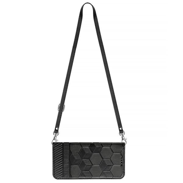 Crossbody PU- phone case för iPhone 15 Plus Black