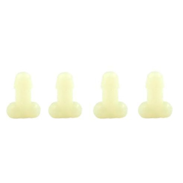 Prank Valve Stem Caps, 4st Universal Funny Tire Cover, Luminous Tire Valve Stem Caps Glow In The Dark White 4pcs