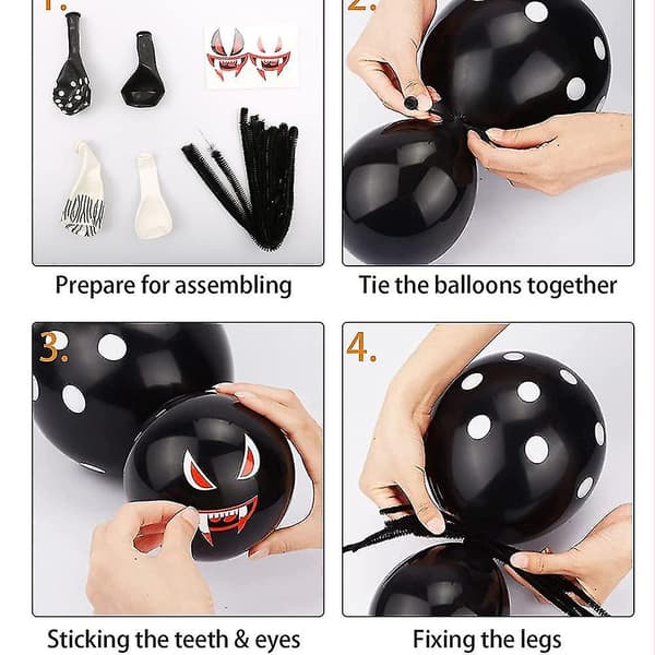Halloween Balloons Kit, Halloween-temafest för barn 8