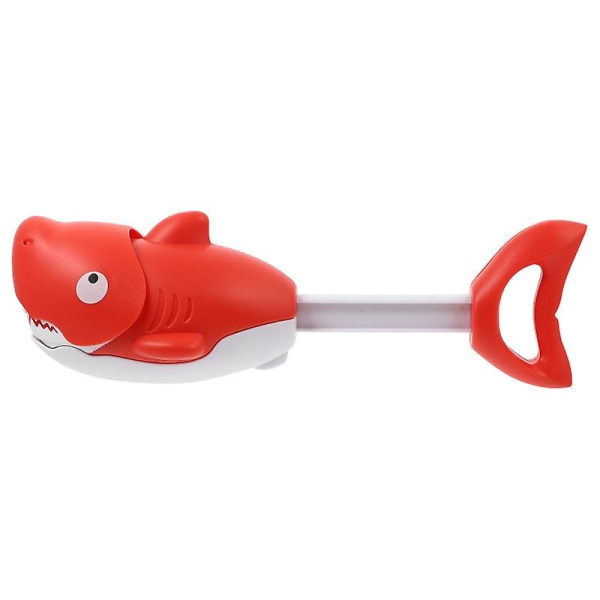 1 st hajformad Rolig Intressant Vattenskjutleksak Water Blaster Toy Badkarsleksak Red 18.5X8CM