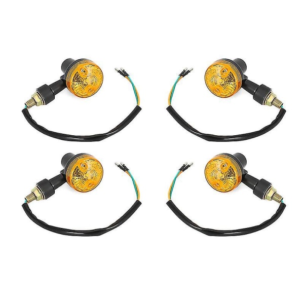 Nya 4 X LED-blinkers 6v Blinkers Amber Motorcykel Blinkers 6 Volt Blinkers Motorcykel null none