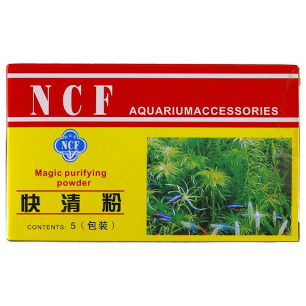 Hywell Aquarium Water Clarifier Fish Tank Vattenrenande pulver för sötvatten och saltvatten 30 g (5 st) null none